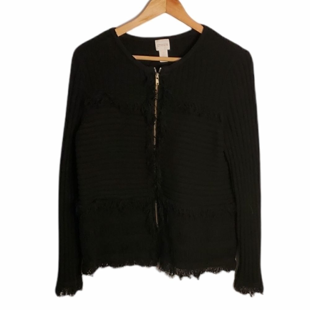 Chico's Zip Up Sweater Size 2